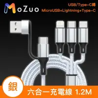 在飛比找momo購物網優惠-【魔宙】USB/Type-C轉MicroUSB+Lightn