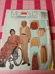 McCalls Pattern 9480 Cardigan Tops Pants Skirt Disability Needs Size XXL 24,26