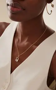 [Moritz Glik] Ten Fourteen 18K Yellow Gold Diamond Shaker Necklace