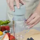 (Green)Portable Blender Efficient Rechargeable 10 Blades Portable Juicing IDS