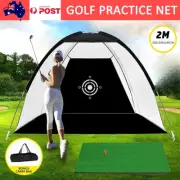 2M Golf Practice Net Hitting Nets Driving Netting Chipping Cage Training Aid Bag