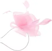 [EXQUIMEUBLE] Vintage Style Mesh Fascinator Hat for Women Elegant Headband Accessory for Tea Parties Weddings and Cocktail Events Lightweight Retro Design with Details