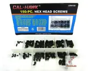 150pc HEX HEAD Screws Assortment Allen Head Socket Hex Set Grub Screw Kit