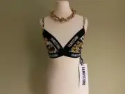 Moschino HM H&MOSCHINO Bustier TOP Oberteil Bra Soft Cup C75 EUR 40 sz US 8 UK12