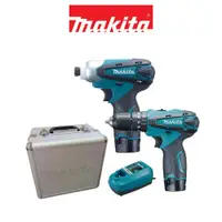 在飛比找PChome24h購物優惠-MAKITA 牧田 10.8V震動起子電鑽+衝擊起子機雙機組