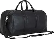 [Ben Sherman] 20" Vegan Leather Travel Duffel Bag Top Zip Weekender Carry-On Duffle Luggage