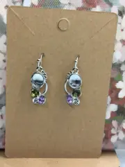 1.5 Inch Silver-tone Earring Teardrop Set Dangle Drop Hook New Free Ship 2887