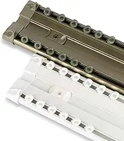 Ceiling Curtain Track, Aluminum Curtain Track with Rollers, Sliding Drop Curtain Rail System, for Rv, Hospital, Room Divider,Bay Window(Champagne Gold,3.4M/11Ft)