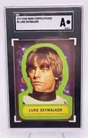1977 11 STICKERS Topps Star Wars (Series 1 STICKER Set) SGC Graded LOT Skywalker