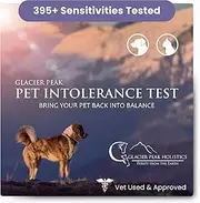 Glacier Peak Holistics Original Pet Intolerance Test - Screen for 350+ Food & Environmental Stressors, Hair & Saliva Kit for Cat & Dog Sensitivities