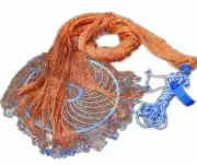 Cast Net Height 1.5-3.6M Catch Fishing Net Hand Throw Small Mesh Hole Trap