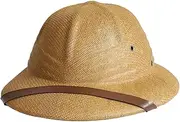 [Pineeseatile] Pith Helmets For Men Hat, Adjustable Anti-Bugs Pith Helmet, Portable Pith Helmets For Men, One Size Sun Hats For Men And Women, Summer, Light Coffee