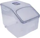 Lock & Lock Plastic Rice Case 12L Container/Storage Food Organiser W/Cup Clear