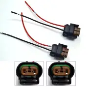 Wire Pigtail Female W 9006 HB4 Two Harness Head Light Low Beam Adapter Replace