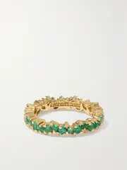 [Suzanne Kalan] Suzanne Kalan - 18-karat Gold, Emerald And Diamond Ring - Green - 6 6 Green