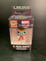 Funko Pocket Pop! Keychain El Heroe Invicto Marvel Lucha Libre Iron Man