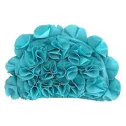 Women Swimming Cap New Elastic Nylon Fabric Protect Ears Long Hair Sports Swim Pool Hat For Female Outdoor