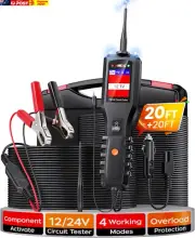 PB100 Power Circuit Probe Tester Kit, 12-24V Automotive Electrical Short/Open Ci