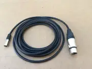 1'FT-25-FT Mogami cable Aux Audio Mini tiny XLR-M to XLR-FeMALE 3-pin Microphone