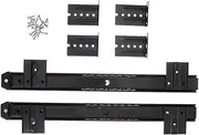 SHINEOFI 1 Pair Keyboard Tray Slide Drawer Rail Cabinet Glide Easy Install Dual Section Design for Smooth Operation Suitable for Keyboard Trays and Storage