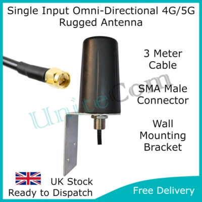 Cellular 5G 4G LTE SMA Outdoor Booster Internet Antenna Wall Mount Bracket