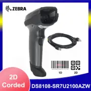 New Zebra DS8108-SR7U2100AZW 1D 2D Wired Handheld Barcode Scanner with USB Cable