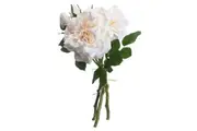 Hill Interiors Artificial Short Stem Rose Bouquet (Peach/Cream) (One Size)