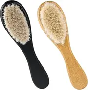QUMIIRITY Infant Scalp Cleaning Hair Brush Set Soft Bristle Cradle Cap Brush for Newborn Toddler Safe Comfortable