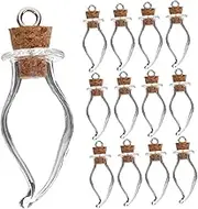 OSOLADY 30Pcs Water Drop Shape Wishing Bottles with Cork Stoppers DIY Decorative Storage Jars for Candy Messages and Perfume present for Christmas Birthdays