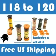118 to 120 Film Spool Adapter Set/Kit (4pcs) For Antique Vintage Cameras Folding