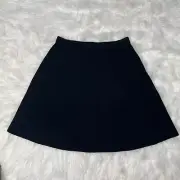 Theory Black (Slate) Felted Wool Mini Skirt size Small, NWT, Style #M1011730