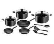 Tefal Super Cook Non-Stick Cookware Set 9 Piece Frypan Pot