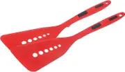 CIYODO 2Pcs Non Stick Silicone Spatula Heat Resistant Kitchen Turner for Frying Baking Flexible Wok Spatula for Pancakes Cooking Odor