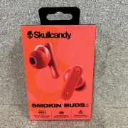 Skullcandy Smokin' Buds XT True Wireless in-Ear Earbuds, Red