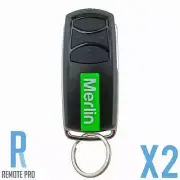 2 x Merlin+ 2.0 E960M Genuine Garage/Gate Remote E960