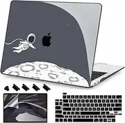 Teryeefi Compatible with MacBook Pro 13 inch Case M2 M1 2024, 2023, 2022-2016（A2251 A2289 A2159 A1989 A1708 A1706 with Touch Bar, Plastic Hard Shell Cover for 13" MacBook Pro, Floating Astronaut