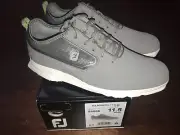 FootJoy 2022 Superlite XP Spikeless Golf Shoes 58086 Gray 11.5 Medium New #86658