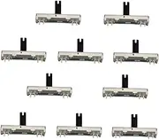 Vaguelly 10 Pcs B50k Slide Potentiometer 50k Ohm Mono Potentiometer 45mm Length 9mm Width High Precision Resistor Module