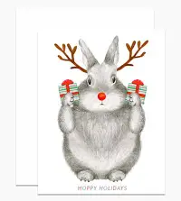 在飛比找誠品線上優惠-DEAR HANCOCK聖誕卡/ Reindeer Bunn