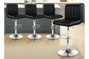ALFORDSON Set of 4 Macias Stripe Pattern Bar Stools