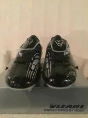 New in Box Youth Vizari Striker FG Black/Silver Soccer Cleats #93290