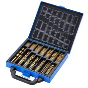 HSS Titanium Nitride Coated Drill Bit Set 99 Piece For Steel Wood Plastic 08887