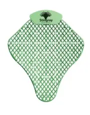 6 Stingray Urinal Screens with 60-day Cucumber Melon scent for 1 full year