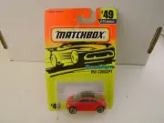 1996 MATCHBOX SUPERFAST #49 RED VW BUG VOLKSWAGEN CONCEPT CAR NEW ON CARD