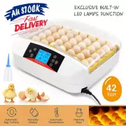 Egg Incubator LED Fully Automatic Digital Auto Turning 42 Eggs Hatcher Poultry