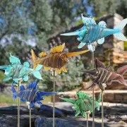 Set of 6 Glass Swordfish Pot Sticks
