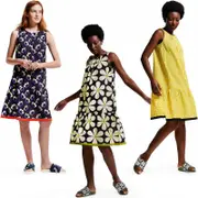 Regatta Womens Orla Kiely Bold Pattern Above The Knee Summer Beach Dress Green Sixties Daisy 18