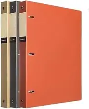 Filing Envelopes 3 Pcs A4 Perforated Loose-Leaf Binder PP Three-Hole Thickened File Folder Archive Information Organizer Booklet Plastic Folders