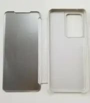 For Samsung Galaxy S11 Plus S20 Ultra Case Mirror View Leather Flip Stand Cover