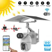 6MP Dual Lens Outdoor Security IP Camera Night Wireless WIFI Solar Surveillance